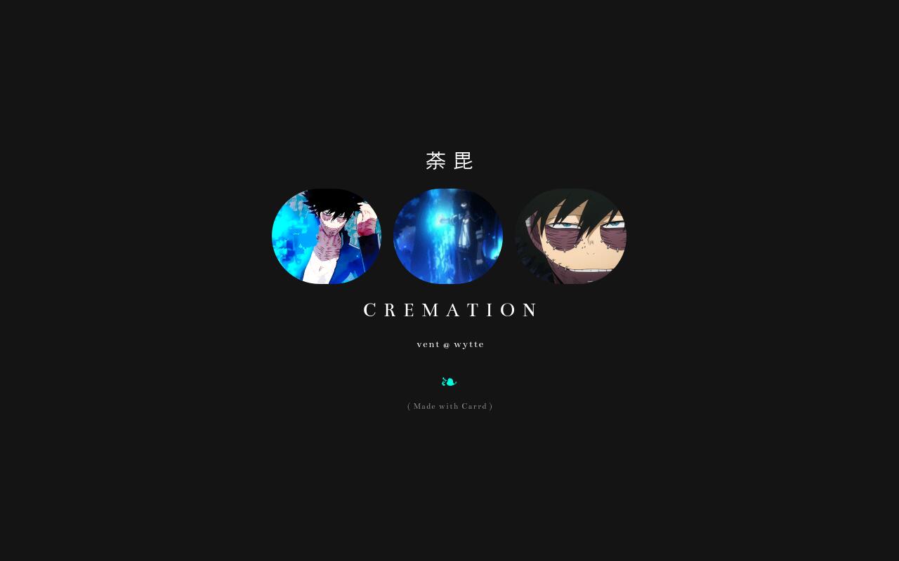 Carrd profile picture for @cremated